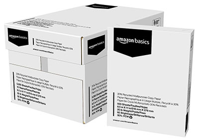 Image: Amazon Basics 30% Recycled Multipurpose Copy Paper 5000-sheet