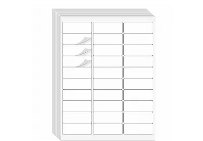 White Sticker Labeler Batrical 1x2.625 Printable White Sticker Labels 30-sheet