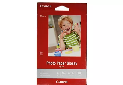 Canon 4x6 Glossy Photo Paper 100-sheet
