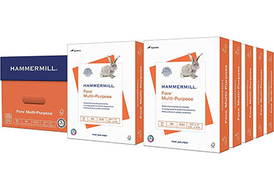 Image: Hammermill 8.5x11 Fore Multi-Purpose 20Lb Paper 5000-sheet