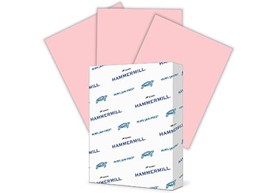 Image: Hammermill 8.5x11 Pink-Color Printer Paper 500-sheet