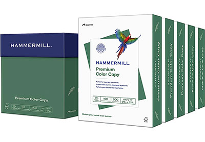 Image: Hammermill 8.5x11 Premium Color Copy 28Lb Paper 2500-sheet