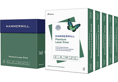 Image: Hammermill 8.5x11 Premium Laser Print 24Lb Paper 2500-sheet