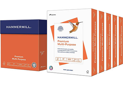 Image: Hammermill 8.5x11 Premium Multi-Purpose Paper 2500-sheet