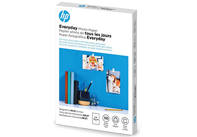 Image: HP 4x6 Glossy Everyday Photo Paper 100-sheet