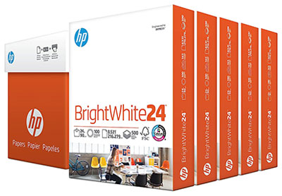 Image: HP 8.5x11 Brightwhite24 Printer Paper 2500-sheet