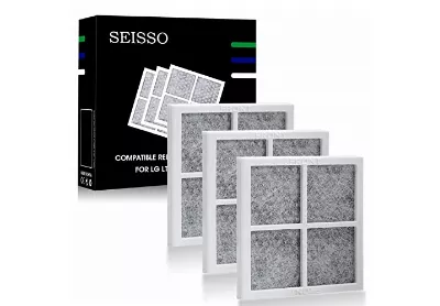 Image: Seisso LG LT120F Compatible Refrigerator Air Filter Replacement (3 Pack) (by Seisso)