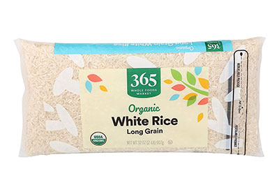 Image: 365 Organic White Rice Long Grain 2 Lbs (by Whole Foods Market)