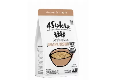 Image: 4Sisters Extra Long Grain Organic Brown Rice 2 Lbs