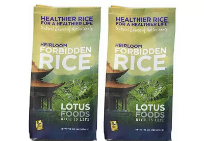 Image: Lotus Foods Heirloom Forbidden Black Rice 15 Ounce x 2 pack