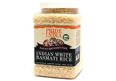 Image: Pride Of India Extra Long White Basmati Rice 2.2 Lbs