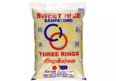 Image: Three Rings Thai Sweet Sticky Rice 5 Lbs