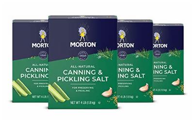 Image: Morton 4 Lb Canning and Pickling Salt 4-pack