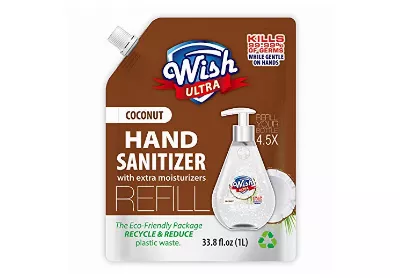 Image: Wish Ultra Coconut Scented Hand Sanitizer Refill With Extra Moisturizer (by Wish)