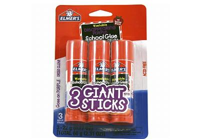 Image: Elmer's Washable Disappearing Purple School Glue Sticks 3-count