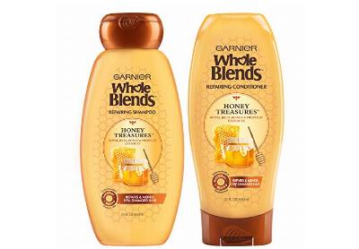Image: Garnier Whole Blends Honey Treasures Repairing Shampoo and Conditioner (by Garnier)