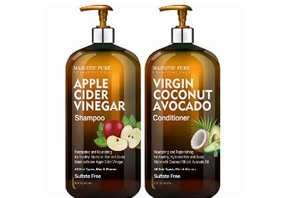 Image: MAJESTIC PURE Apple Cider Vinegar Shampoo and Avocado Coconut Conditioner Set (by Majestic Pure)