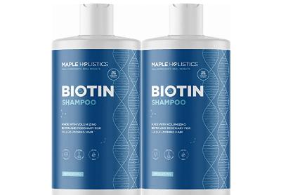 Image: Maple Holistics Biotin Shampoo for Thinning Hair 2-pack