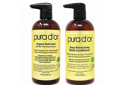Image: PURA D'OR Biotin Original Gold Label Anti-Thinning Shampoo & Conditioner (by Pura D'or)