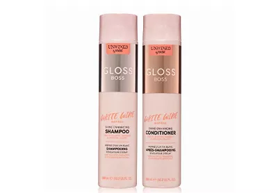 Image: Unwined Gloss Boss White Wine Shine-Enhancing Shampoo And Conditioner (by Hask)