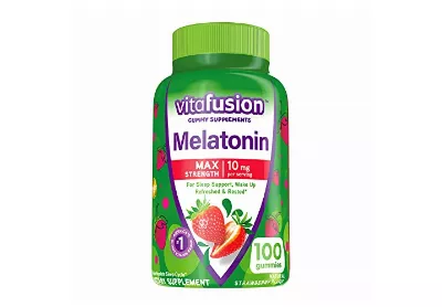 Image: vitafusion Melatonin Max Strength Sleep Gummy Supplement 100-count