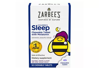 Image: Zarbee's Children's Sleep Chewable Tablet with Melatonin 50-count