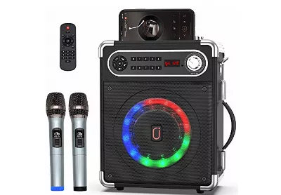 Image: Jauyxian JYX-55 Bluetooth Karaoke Speaker with Two Wireless Microphones
