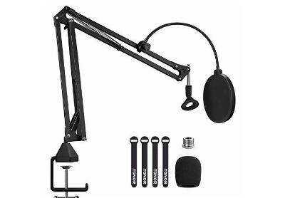 Image: Tonor T20 Adjustable Suspension Boom Scissor Mic Stand With Pop Filter (by Tonor)