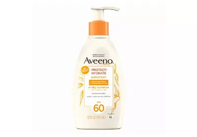 Image: Aveeno SPF 60 Protect + Hydrate Sunscreen Body Lotion