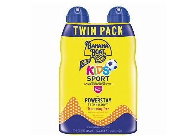 Image: Banana Boat SPF 50+ Kids Sport Sunscreen Lotion Spray 2-pack