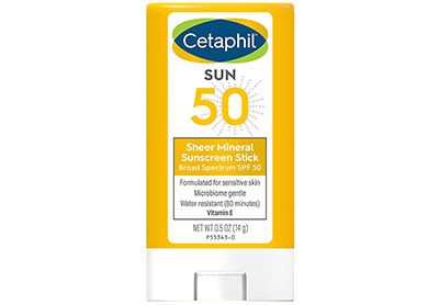 Image: Cetaphil SPF 50 Sheer Mineral Sunscreen Stick for Face and Body