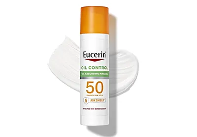 Image: Eucerin SPF 50 Oil Control Face Sunscreen with Oil Absorbing Minerals