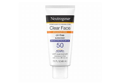Image: Neutrogena Clear Face Breakout-Free Oil-Free Sunscreen SPF 50