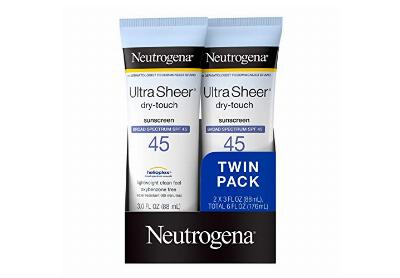 Image: Neutrogena Ultra Sheer Dry-Touch Broad Spectrum SPF 45 Sunscreen 2-pack