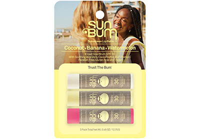 Image: Sun Bum SPF 30 Sunscreen Lip Balm 3-pack