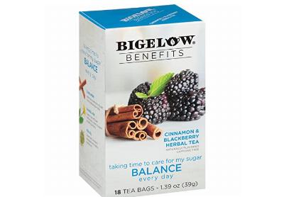 Image: Bigelow Benefits Cinnamon & Blackberry Herbal Tea Bags (18 Count) Image: Bigelow Benefits Cinnamon & Blackberry Herbal Tea Bags (18 Count)