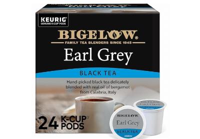 Image: Bigelow Earl Grey Black Tea Keurig K-cups Pods (24 Count) Image: Bigelow Earl Grey Black Tea Keurig K-cups Pods (24 Count)