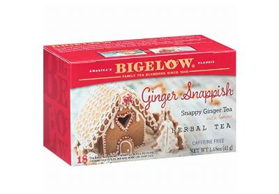 Image: Bigelow Ginger Snappish with Lemon Herbal Tea Bags (18 Count)