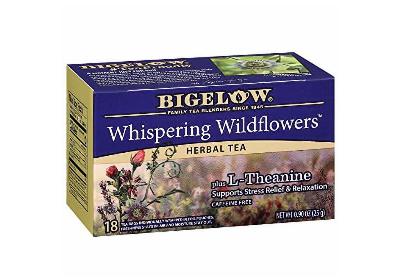 Image: Bigelow Whispering Wildflowers plus L-Theanine Herbal Tea Bags (18 Count)