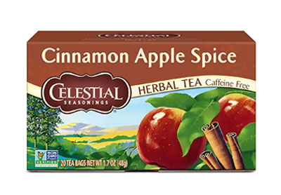 Image: Celestial Seasonings Cinnamon Apple Spice Herbal Tea Bags (20 Count)
