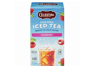 Image: Celestial Seasonings Cold Brew Raspberry Black Iced Tea Bags (18 Count)