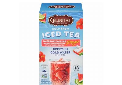 Image: Celestial Seasonings Cold Brew Watermelon Lime Zinger Iced Tea Bags (18 Count)