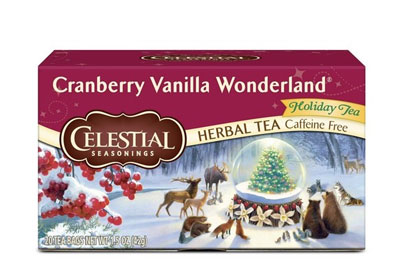 Image: Celestial Seasonings Cranberry Vanilla Wonderland Holiday Herbal Tea Bags (20 Count)