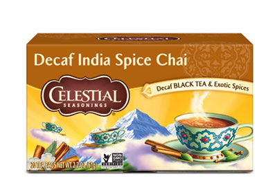 Image: Celestial Seasonings Decaf India Spice Chai Black Tea Bags (20 Count)