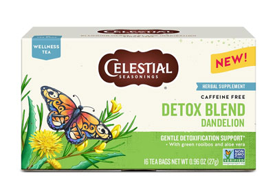 Image: Celestial Seasonings Detox Blend Dandelion Wellness Herbal Tea Bags (16 Count)