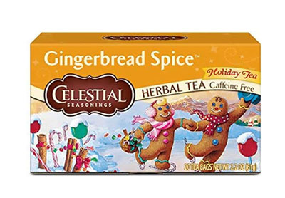 Image: Celestial Seasonings Gingerbread Spice Holiday Herbal Tea Bags (18 Count)