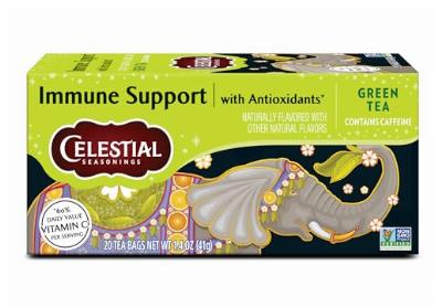 Image: Celestial Seasonings Immune Support Green Tea Bags (20 Count)