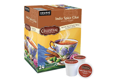 Image: Celestial Seasonings India Spice Chai Black Tea Keurig K-cup Pods (24 Count)