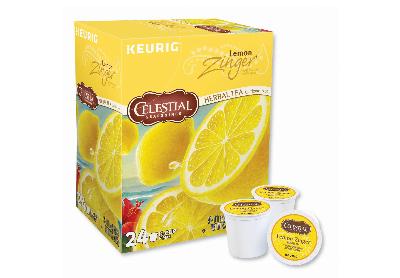 Image: Celestial Seasonings Lemon Zinger Herbal Tea Keurig K-cup Pods (24 Count)
