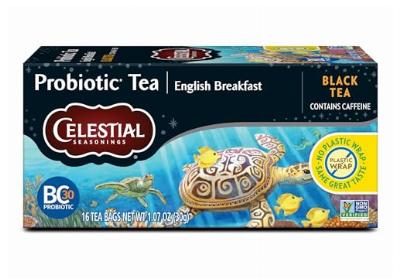 Image: Celestial Seasonings Probiotic Tea English Breakfast Black Tea Bags (16 Count)
